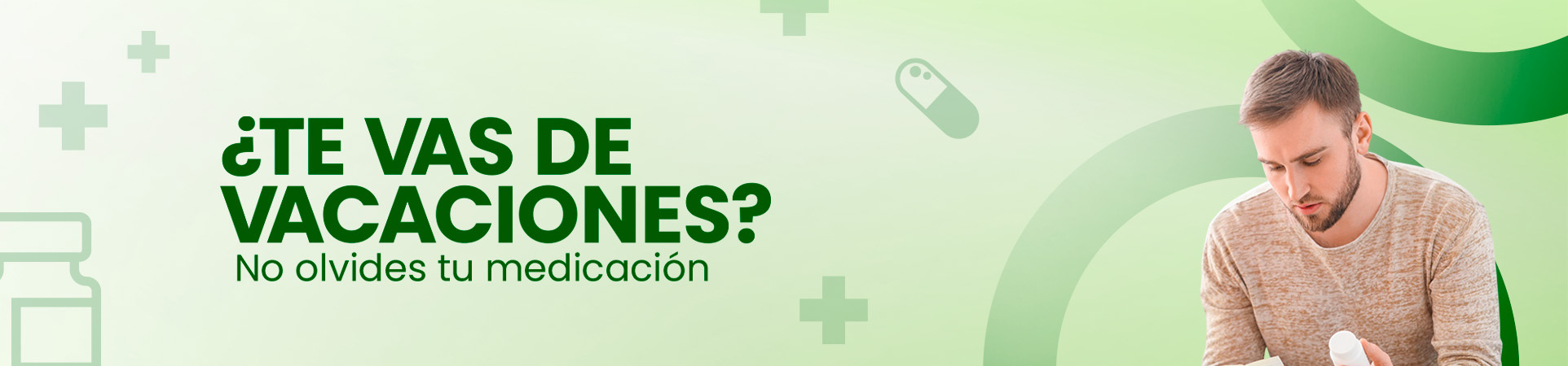 B: ¿Te vas de vacaciones? No olvides tu medicación