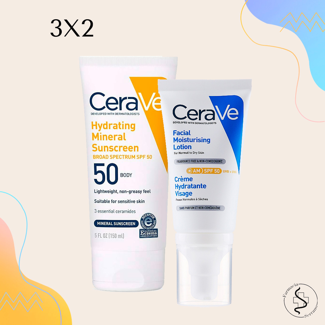 CERAVE SOLARES + CUIDADO FACIAL