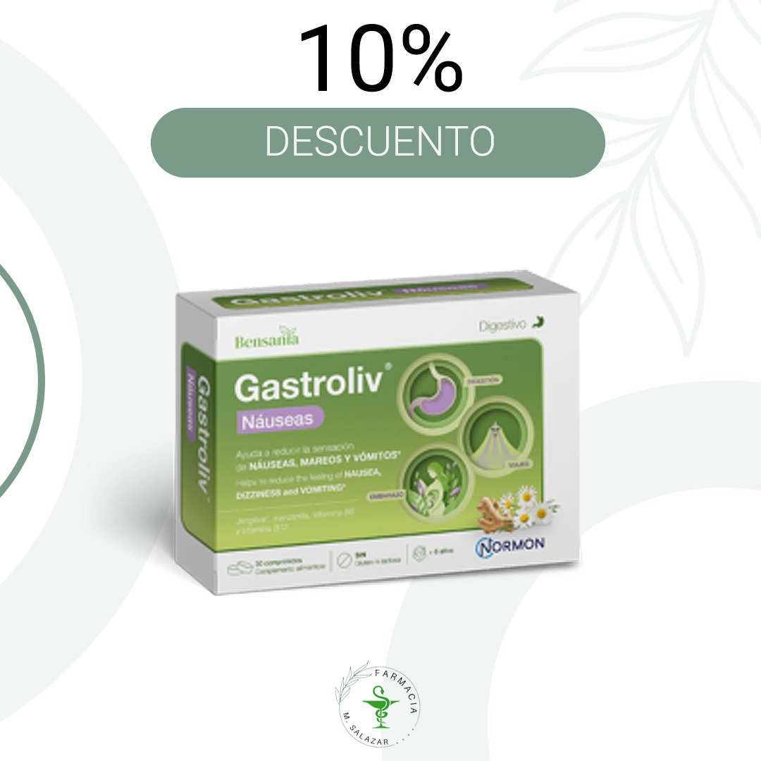 GASTROLIV NÁUSEAS 30 COMPRIMIDOS
