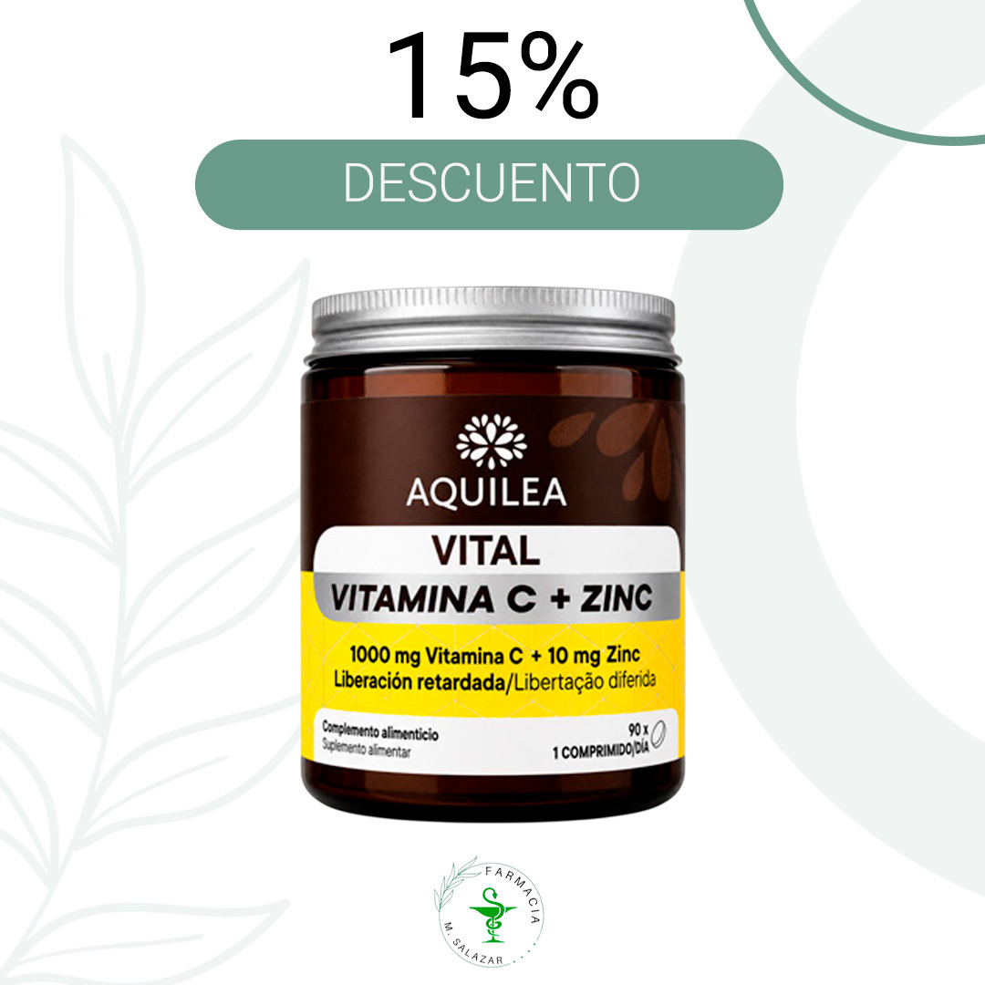 AQUILEA VITAL VITAMINA C + ZINC 90 COMP