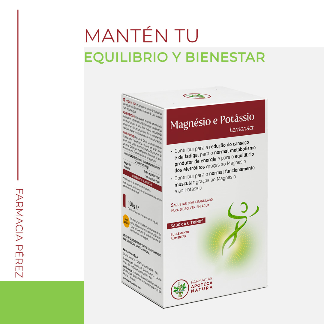 APOTECA NATURA MAGNESIO Y POTASIO LEMONA