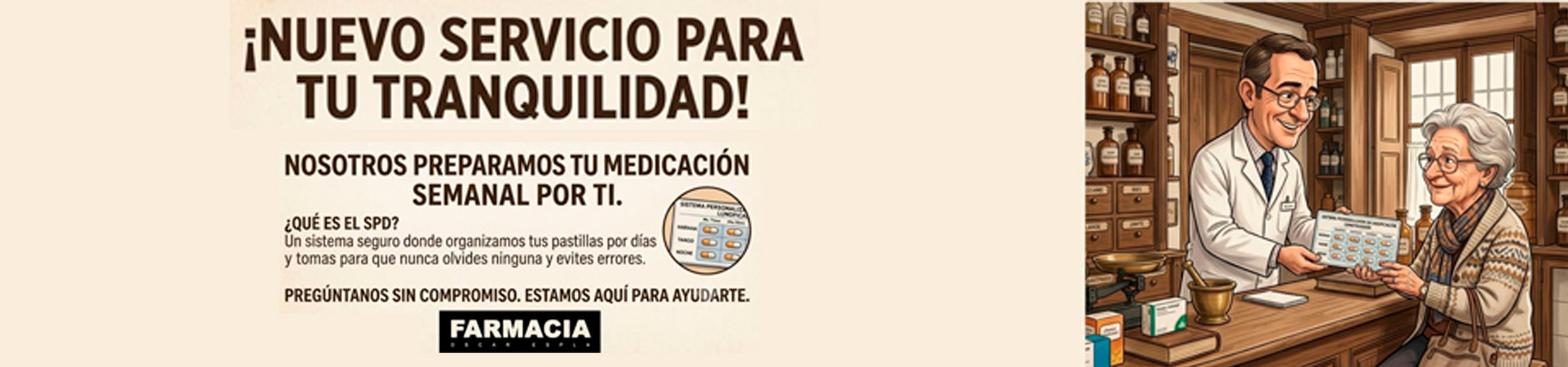 B: ¿Te vas de vacaciones? No olvides tu medicación