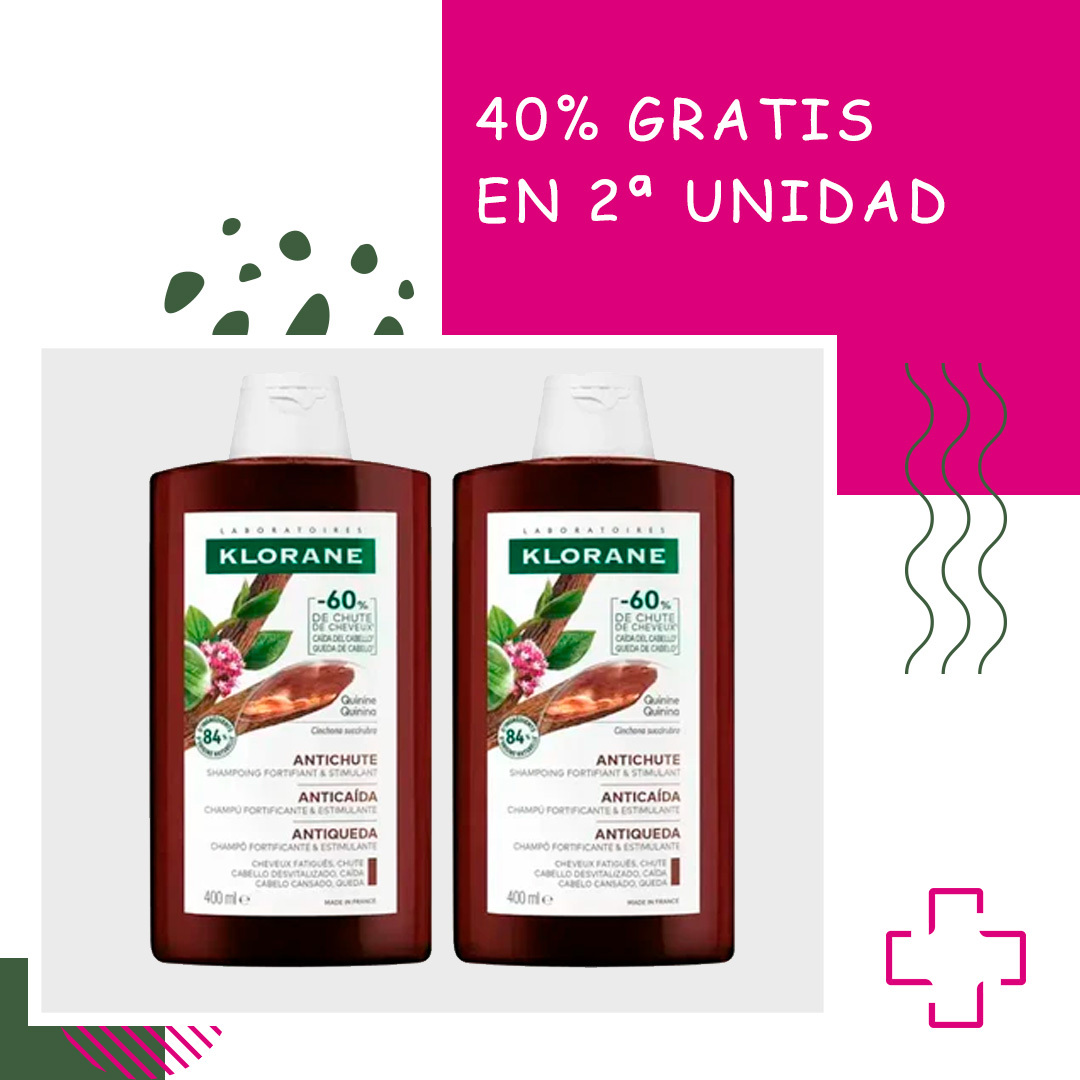 DUPLO CHAMPÚ KLORANE ANTICAIDA