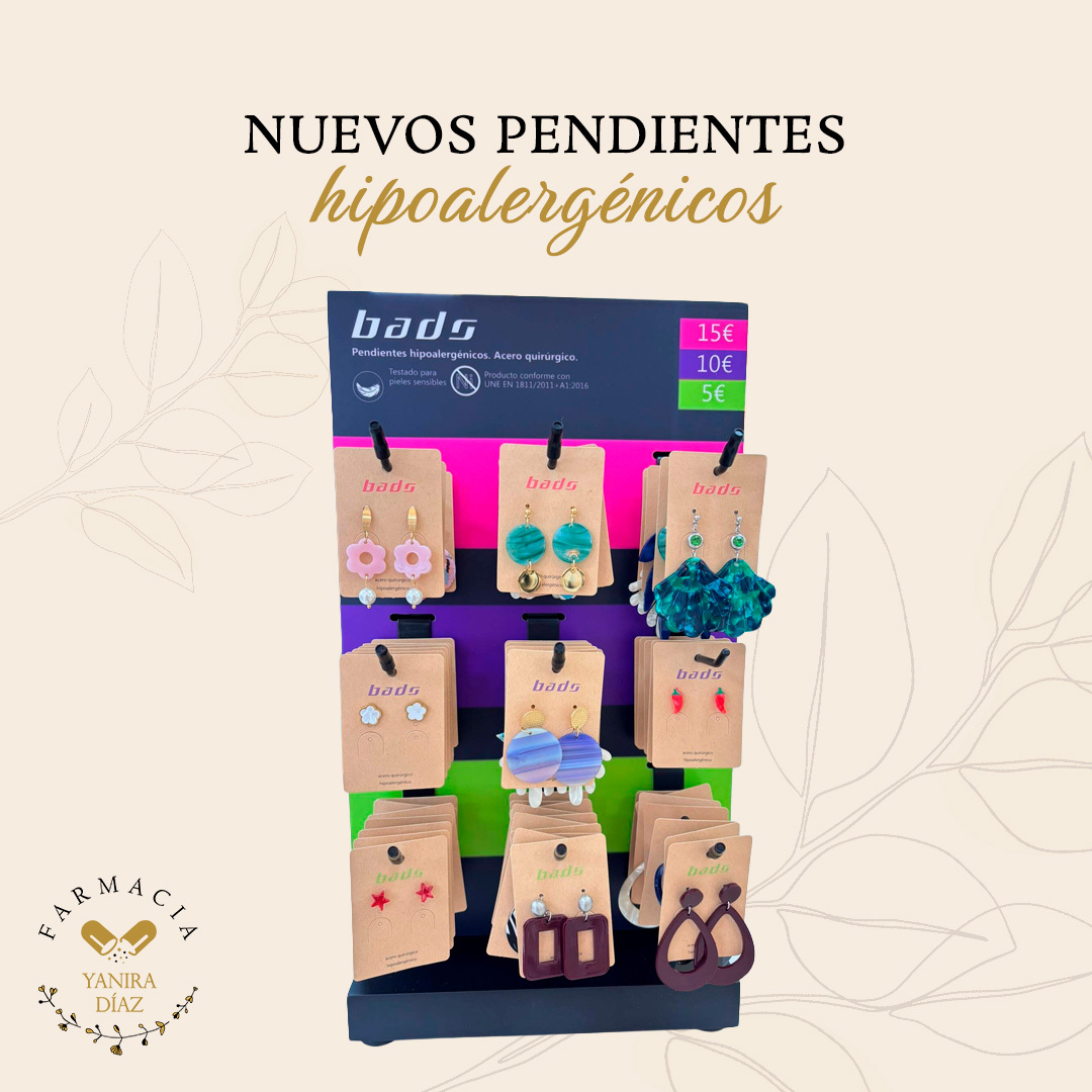PENDIENTES HIPOALERGÉNICOS