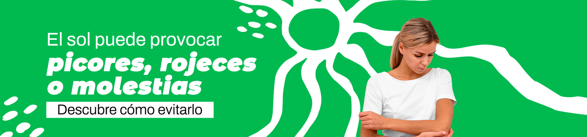 B: ¿El sol te provoca picores, rojeces o molestias? Descubre cómo evitarlo