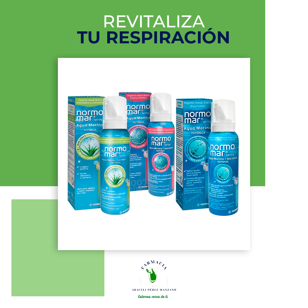 NORMOMAR GAMA DE SPRAYS DE AGUA DE MAR NATURAL