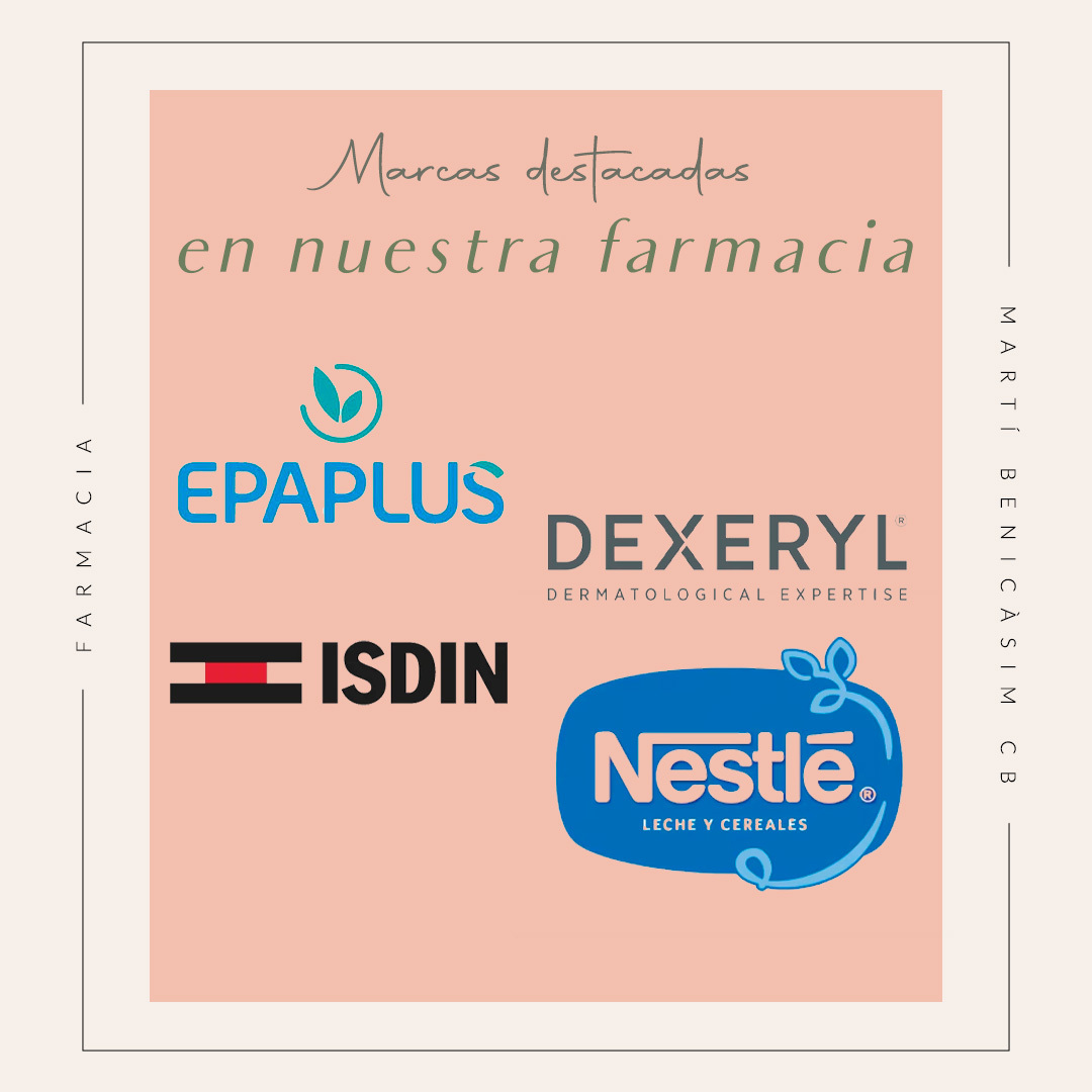 MARCAS DESTACADAS FARMACIA MARTÍ BENICAS